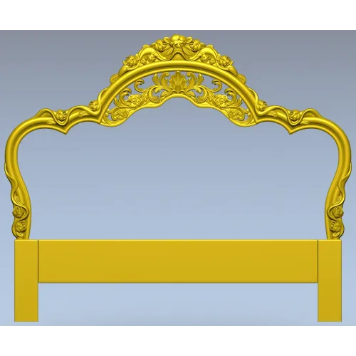 Versailles Floral Headboard STL 3D Model for CNC