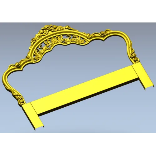 Versailles Floral Headboard STL 3D Model for CNC