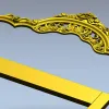 Versailles Floral Headboard STL 3D Model for CNC