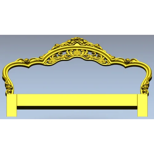 Versailles Floral Headboard STL 3D Model for CNC