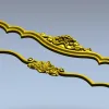 Изголовье "Розовая Симфония" - 3D модель STL для ЧПУ