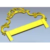 Декоративная спинка кровати в стиле рококо - 3D модель STL для ЧПУ