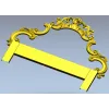 Декоративная спинка кровати в стиле рококо - 3D модель STL для ЧПУ