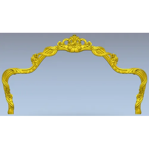 Резной венец для изголовья - 3D модель в формате STL для ЧПУ