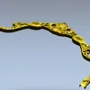 Резной венец для изголовья - 3D модель в формате STL для ЧПУ