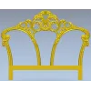 Rococo Triple Arch Headboard STL 3D model for CNC