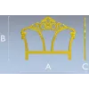Rococo Triple Arch Headboard STL 3D model for CNC