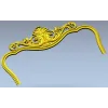 Резной картуш-изголовье в стиле рокайль - STL модель для ЧПУ