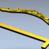 Спинка кровати "Розарий" - стл 3D модель для ЧПУ