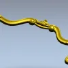 Rococo Headboard Crest STL for CNC