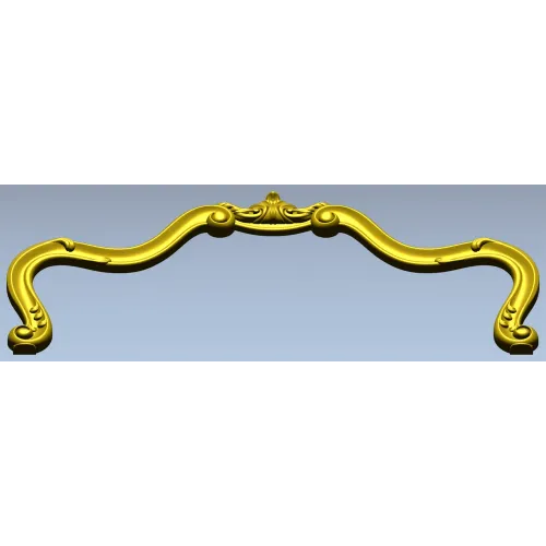 Rococo Headboard Crest STL for CNC