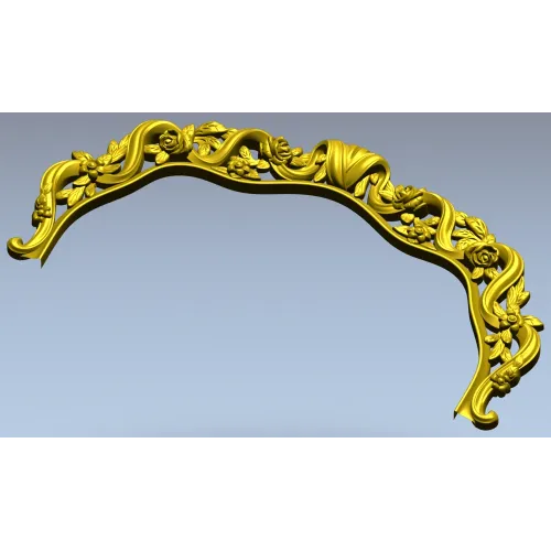 Венец роз - 3D модель STL для фрезеровки изголовья