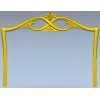 Headboard crest STL for CNC router - ornate pediment 3D model