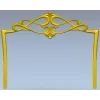 Вензельная корона для спинки кровати - 3D STL модель для ЧПУ