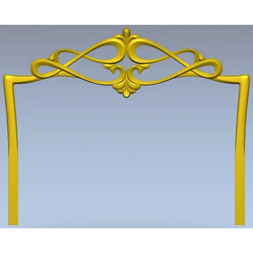 Вензельная корона для спинки кровати - 3D STL модель для ЧПУ