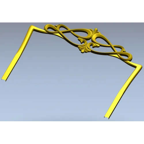 Вензельная корона для спинки кровати - 3D STL модель для ЧПУ