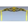 Вензельная корона для спинки кровати - 3D STL модель для ЧПУ