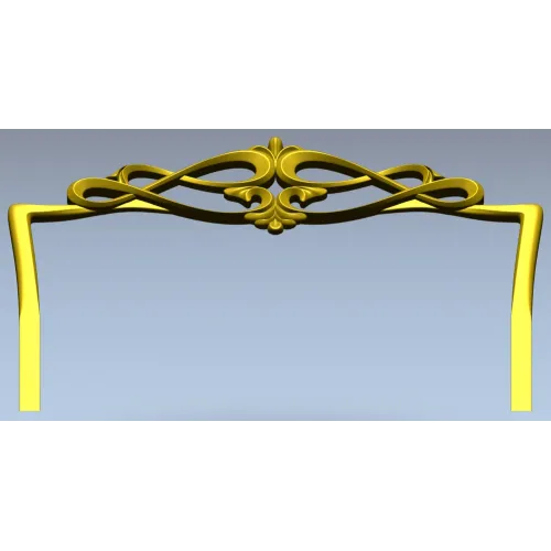 Вензельная корона для спинки кровати - 3D STL модель для ЧПУ