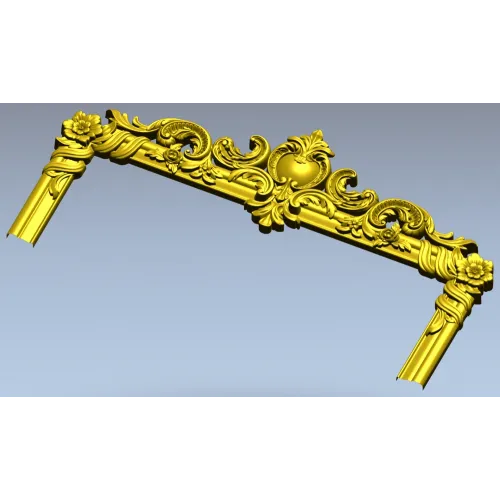 Венец кровати в стиле рококо - 3D модель STL для ЧПУ