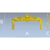Венец кровати в стиле рококо - 3D модель STL для ЧПУ