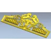 Baroque Headboard Crest - High-Relief STL 3D Model for CNC