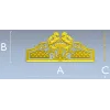 Baroque Headboard Crest - High-Relief STL 3D Model for CNC
