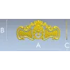 Ажурная резная накладка "Виньетка Лаурель" - 3D модель STL
