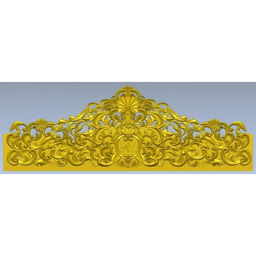 Imperial Filigree Crest - STL 3D model for CNC milling