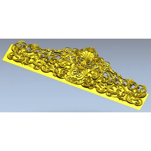 Imperial Filigree Crest - STL 3D model for CNC milling