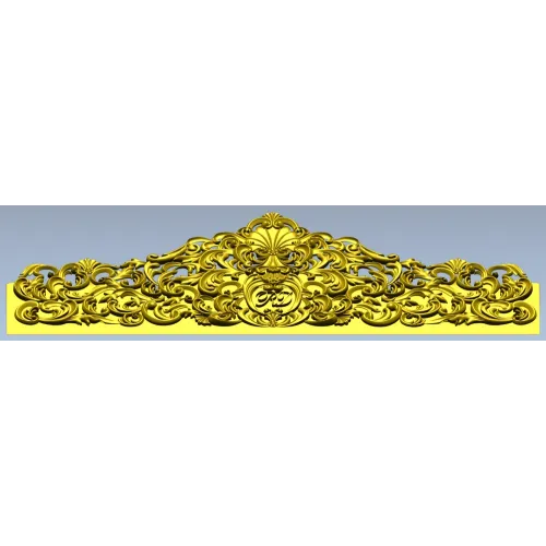 Imperial Filigree Crest - STL 3D model for CNC milling
