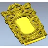 Рокайльная спинка с птицами - 3D модель STL для ЧПУ