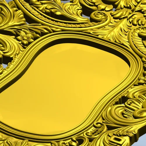Рокайльная спинка с птицами - 3D модель STL для ЧПУ