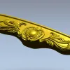 Царга с розеткой и акантовой резьбой - 3D модель STL для ЧПУ