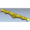 stl модель царги с растительным орнаментом - 3D модель для ЧПУ