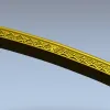 Царга с растительным орнаментом - STL модель для ЧПУ
