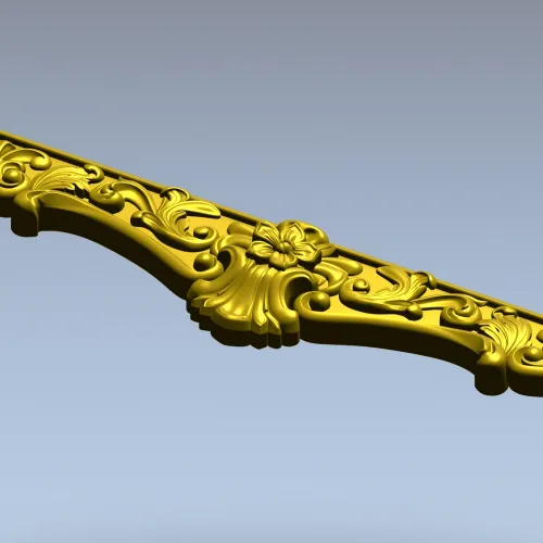 Царга с цветочным картушем - 3D модель STL для ЧПУ