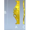 Regal Shell Rocaille Stretcher - STL 3D model for CNC