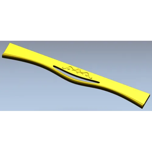 Classic Acanthus Wave Rail - STL 3D model for CNC