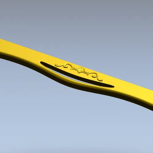 Classic Acanthus Wave Rail - STL 3D model for CNC