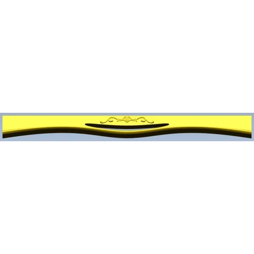 Classic Acanthus Wave Rail - STL 3D model for CNC