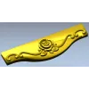 Rose Scroll Apron - STL 3D Model for CNC Milling