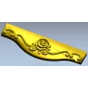 Rose Scroll Apron - STL 3D Model for CNC Milling