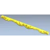 Acanthus Scroll Rail - Decorative STL 3D Model for CNC