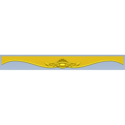 Regal Cartouche Rail STL 3D Model for CNC