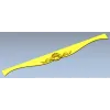 Regal Cartouche Rail STL 3D Model for CNC