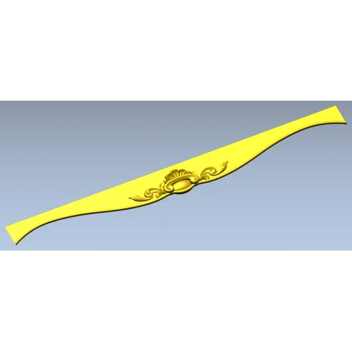 Regal Cartouche Rail STL 3D Model for CNC