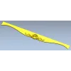 Regal Cartouche Rail STL 3D Model for CNC