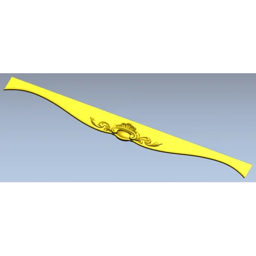Regal Cartouche Rail STL 3D Model for CNC