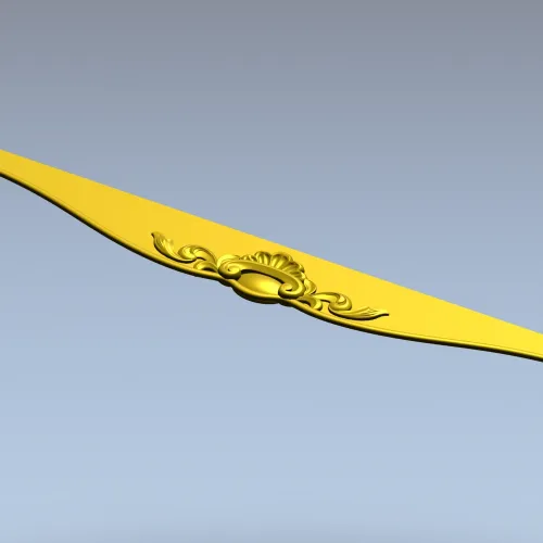 Regal Cartouche Rail STL 3D Model for CNC