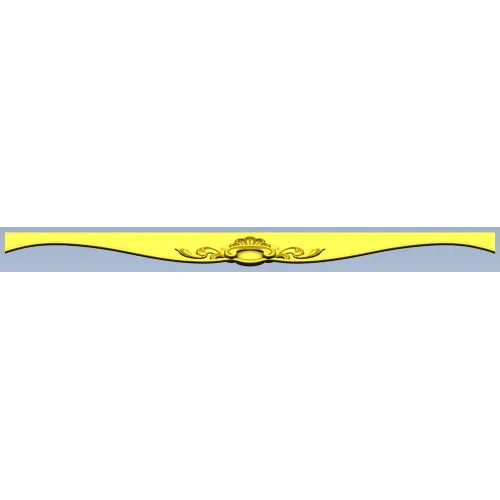 Regal Cartouche Rail STL 3D Model for CNC